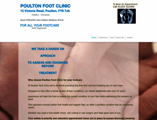 poultonfootclinic.co.uk screenshot