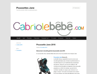 poussettes-jane.fr screenshot