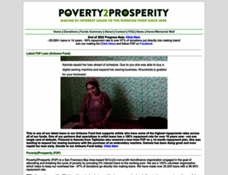 poverty2prosperity.org screenshot