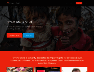 povertychild.org screenshot