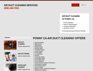 powaycaairductcleaning.com screenshot
