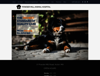 powdermillanimalhospital.com screenshot