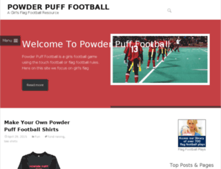 powderpufffootball.org screenshot