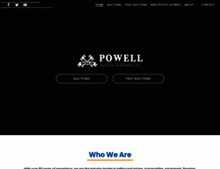 powellauction.com screenshot