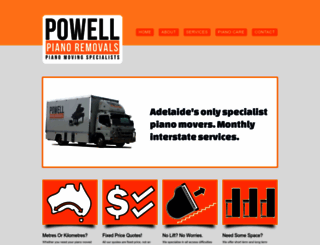 powellpianoremovals.com.au screenshot