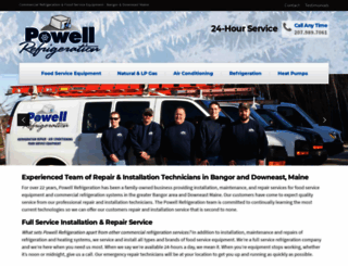 powellrefrigeration.com screenshot