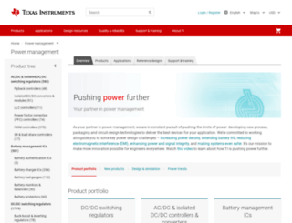 power.ti.com screenshot