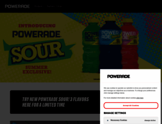 powerade.com screenshot