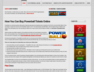 powerballticketonline.com screenshot