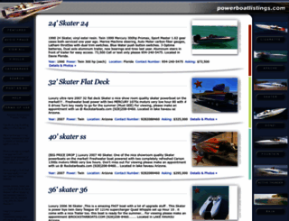 powerboatlistings.com screenshot