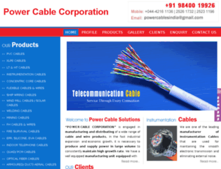 powercableschennai.com screenshot