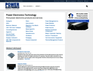 powerelectronicsdirectory.com screenshot