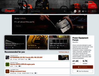 powerequipmentforum.com screenshot