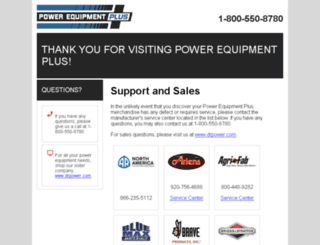 powerequipmentplus.com screenshot