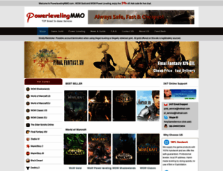 powerlevelingmmo.com screenshot