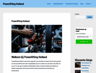 powerliftingholland.nl screenshot