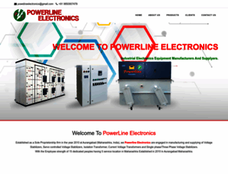 powerlineelectronics.co.in screenshot
