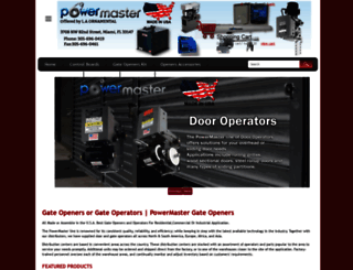 powermastergateopeners.com screenshot
