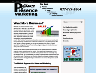 powerofpresencemarketing.com screenshot