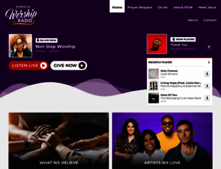 powerofworship.net screenshot