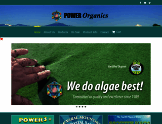 powerorganics.com screenshot