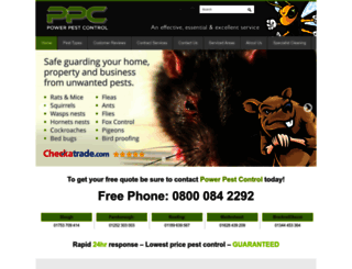 powerpestcontrol.co.uk screenshot