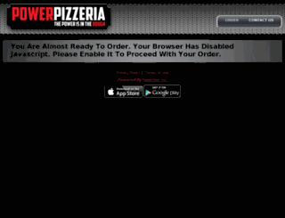 powerpizzeria.hungerrush.com screenshot
