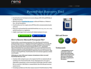 powerpointrecoverytool.net screenshot