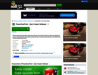 powerquizpoint-quiz-creator-software.soft32.com screenshot