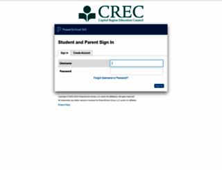 powerschool.crec.org screenshot