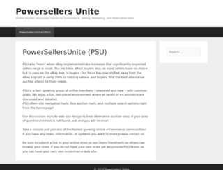 powersellersunite.com screenshot