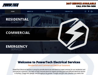 powertechelectricalnc.com screenshot