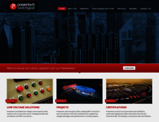 powertechswitchgear.com screenshot