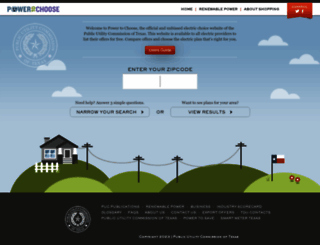 powertochoose.org screenshot
