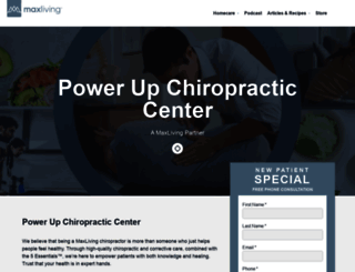 powerupchiropractic.com screenshot