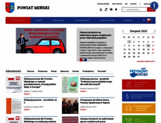 powiatminski.pl screenshot