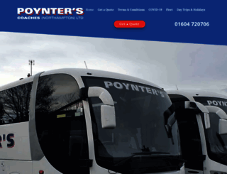 poynterscoaches.co.uk screenshot