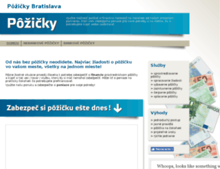 pozicky-bratislava.sk screenshot