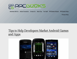 ppcgeeks.com screenshot