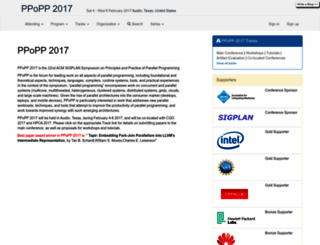 ppopp17.sigplan.org screenshot