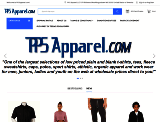 ppsapparel.com screenshot