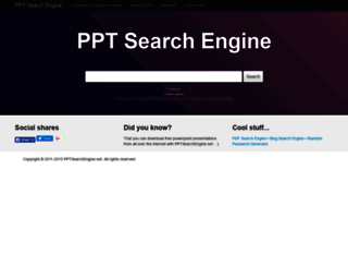 pptsearchengine.net screenshot