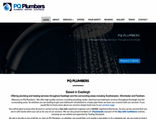 pqplumbers.co.uk screenshot