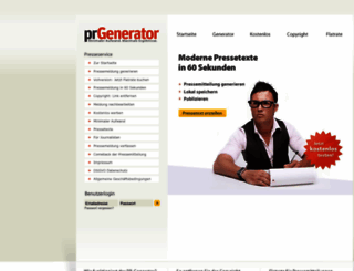 pr-generator.de screenshot