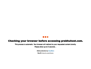 prabhuhost.com screenshot
