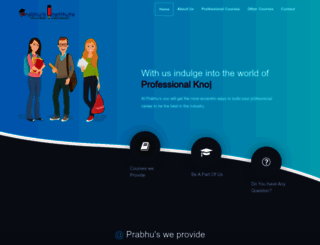 prabhusinstitute.com screenshot