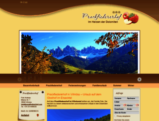 prackfiedererhof.com screenshot