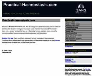 practical-haemostasis.com screenshot