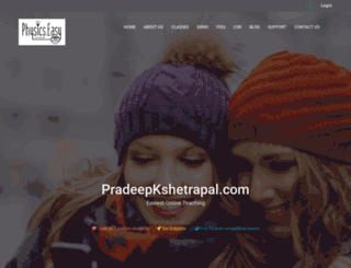 pradeepkshetrapal.com screenshot