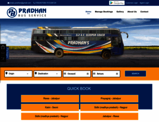 pradhanbus.in screenshot
